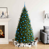 Vidaxl 111-delige kerstballenset polystyreen blauw
