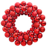 Vidaxl julekrans 45 cm polystyren rød