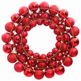 Vidaxl julekrans 45 cm polystyren rød