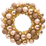 Vidaxl julekrans 45 cm polystyren rosé guld
