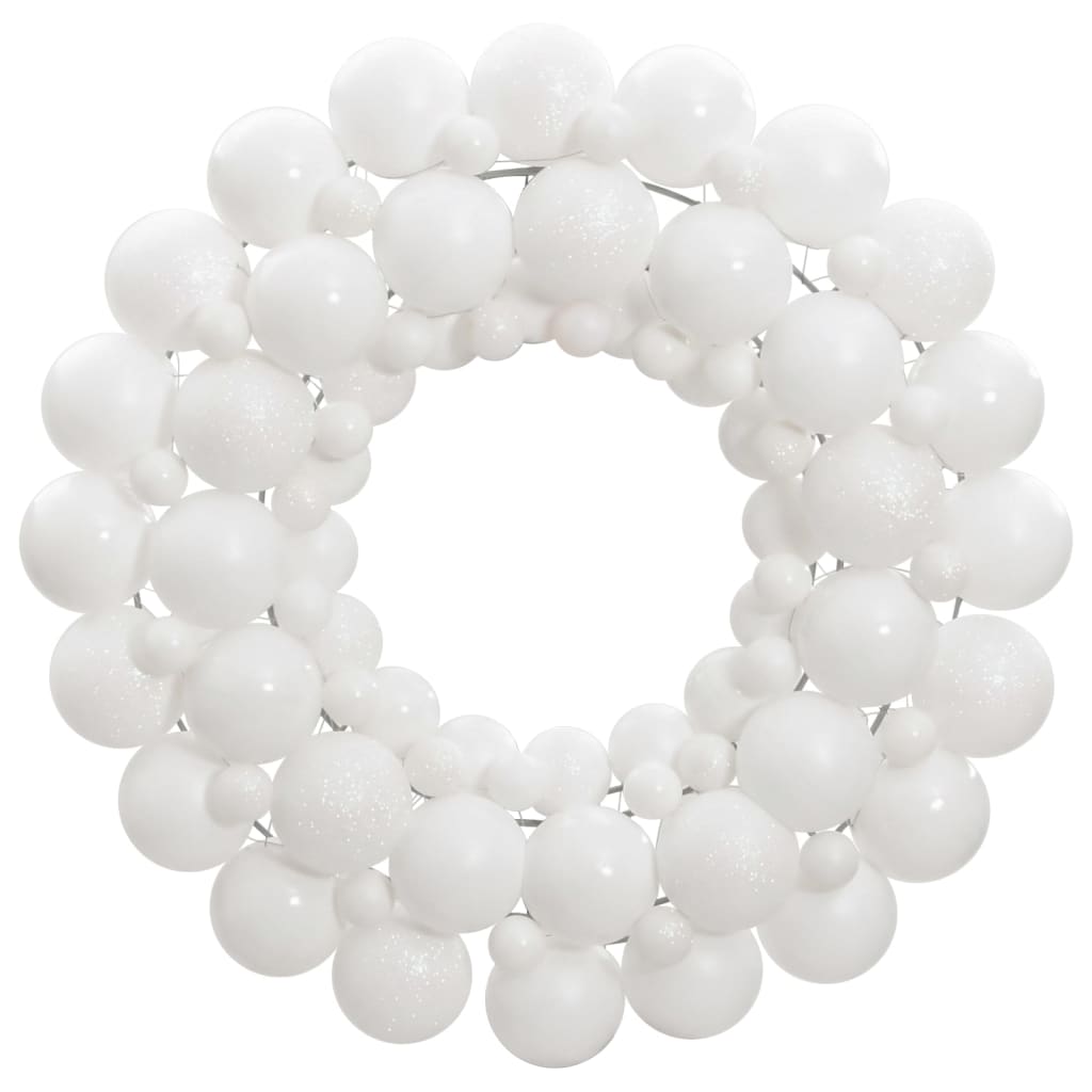 Vidaxx julekrans 45 cm polystyren hvid