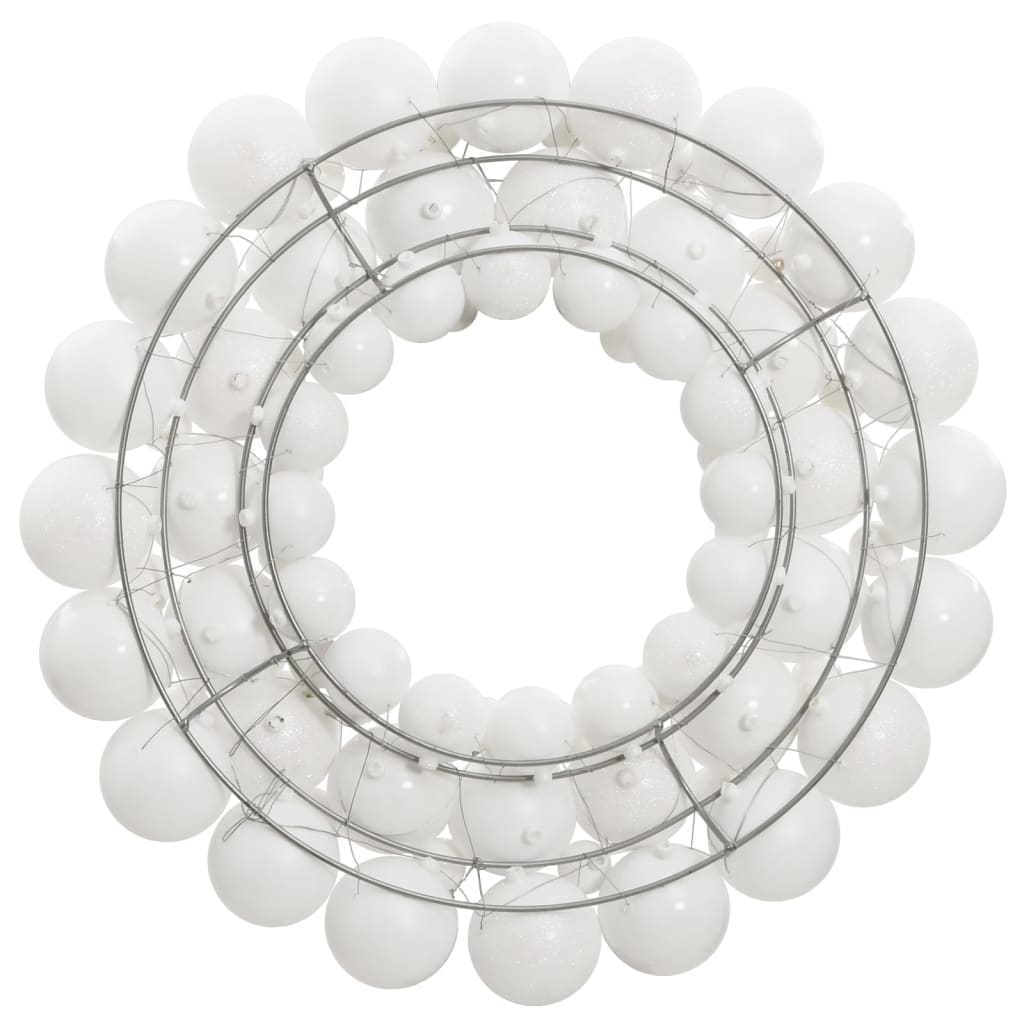 Vidaxx julekrans 45 cm polystyren hvid