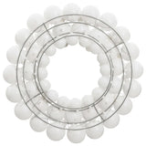 Vidaxx julekrans 45 cm polystyren hvid