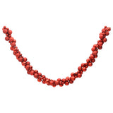 Vidaxl Christmas Garland Balls 175 cm polystyren rød