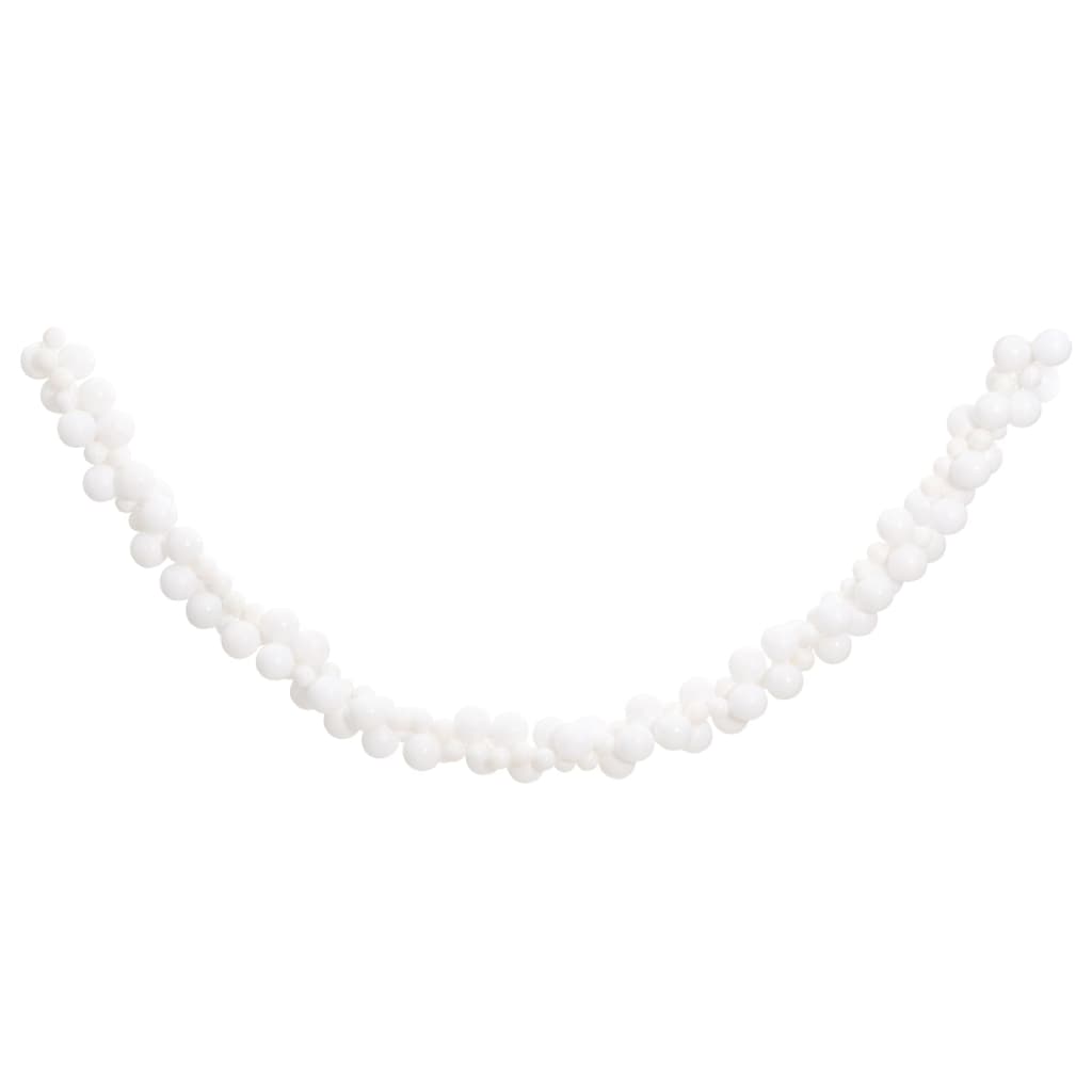 Vidaxl Christmas Garland Balls 175 cm polystyren hvid