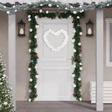 Vidaxl Christmas Garland Balls 175 cm polystyren hvid
