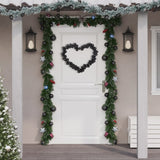 Vidaxl Christmas Garland Balls 175 cm polystyren sort