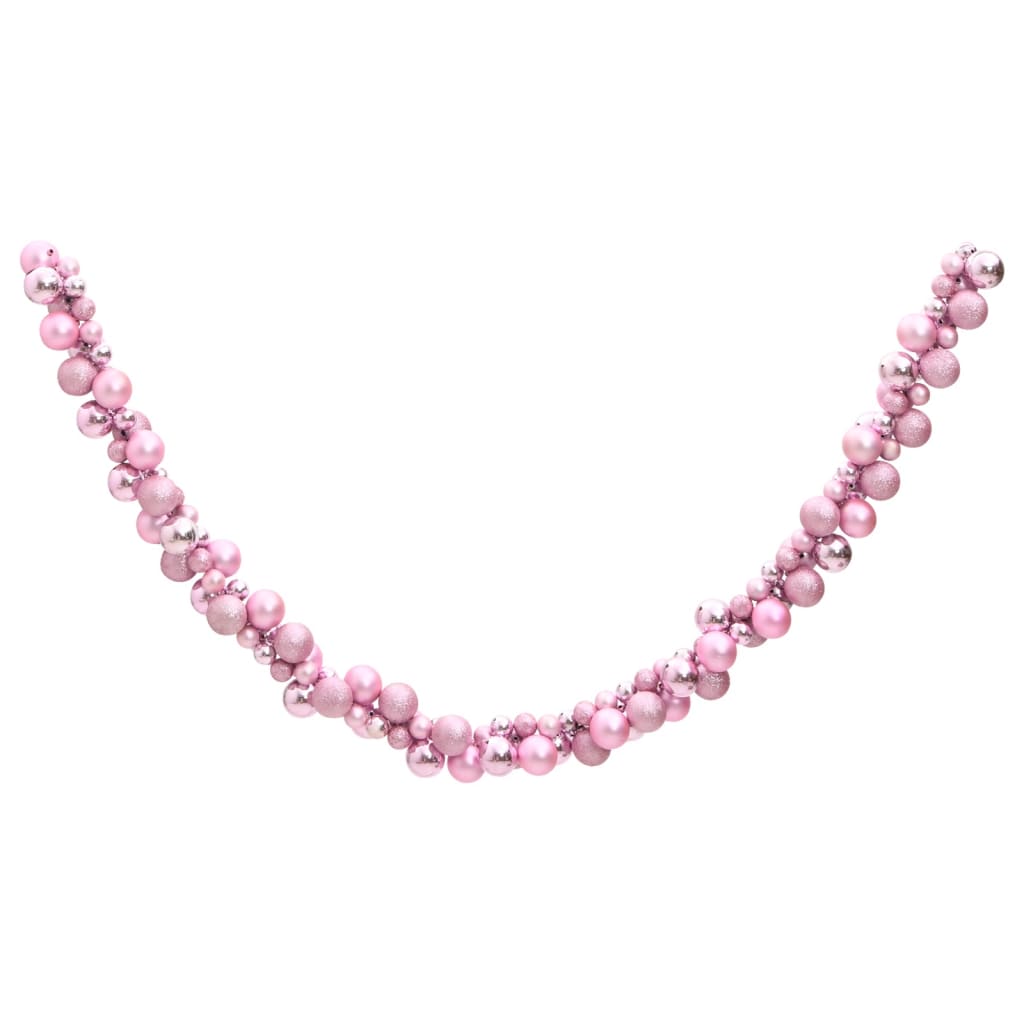 Vidaxl Christmas Garland Balls 175 cm polystyrenrosa