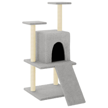 Vidaxl kattemøbler med sisal skrabe poster 110 cm lysegrå