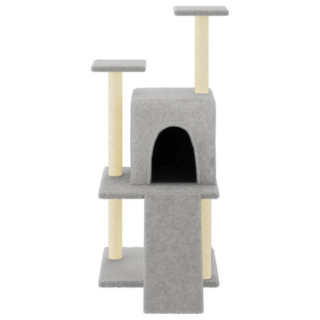 Vidaxl kattemøbler med sisal skrabe poster 110 cm lysegrå