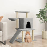 Vidaxl Cat Furniture With Sisal Scratching Posts 96,5 cm lysegrå