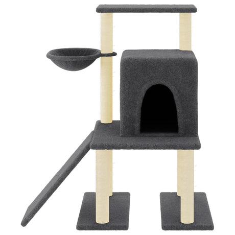 Vidaxl Cat Furniture With Sisal Scratching Posts 96,5 cm mørkegrå