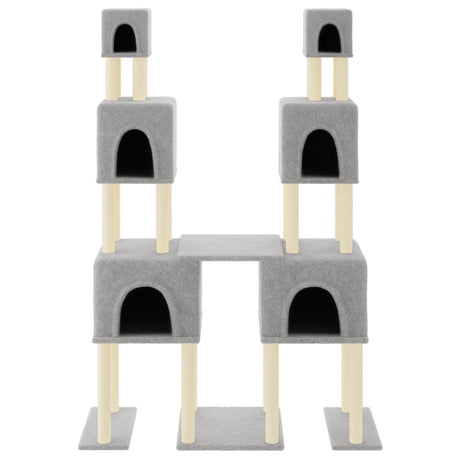 Vidaxl kattemøbler med sisal skrabe poster 199 cm lysegrå