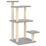 Vidaxl Scratching Posts med platforme 98,5 cm lysegrå