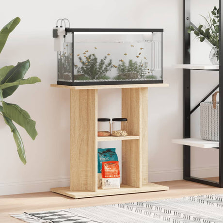 Vidaxl Aquarium Standard 60x30x60 cm Forarbejdet træ Sonoma eg Farvet