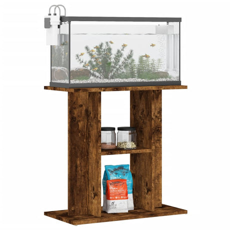 Vidaxx akvariestativ røget eg 60x30x60 cm forarbejdet træ