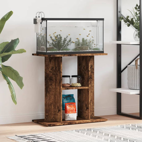 Vidaxx akvariestativ røget eg 60x30x60 cm forarbejdet træ