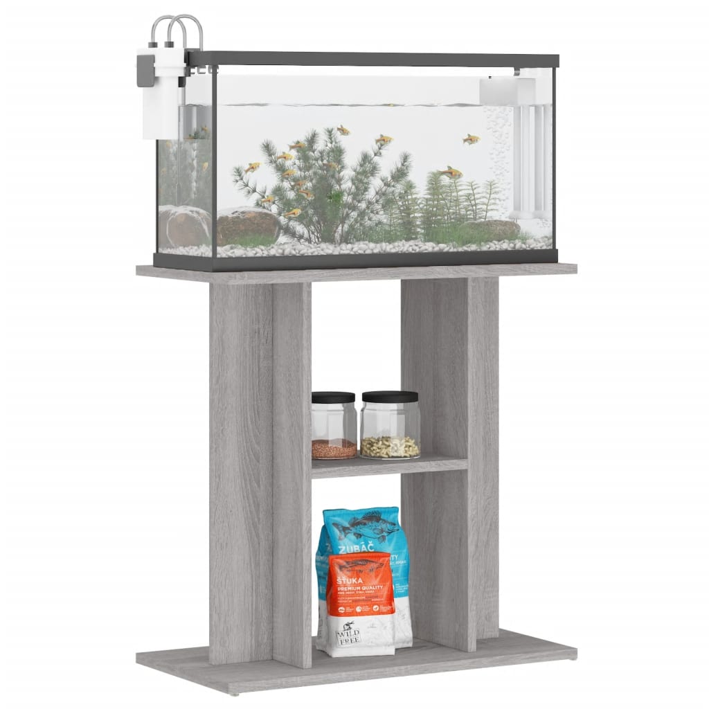 Vidaxx akvariestand sonoma grå 60x30x60 cm færdigt træ