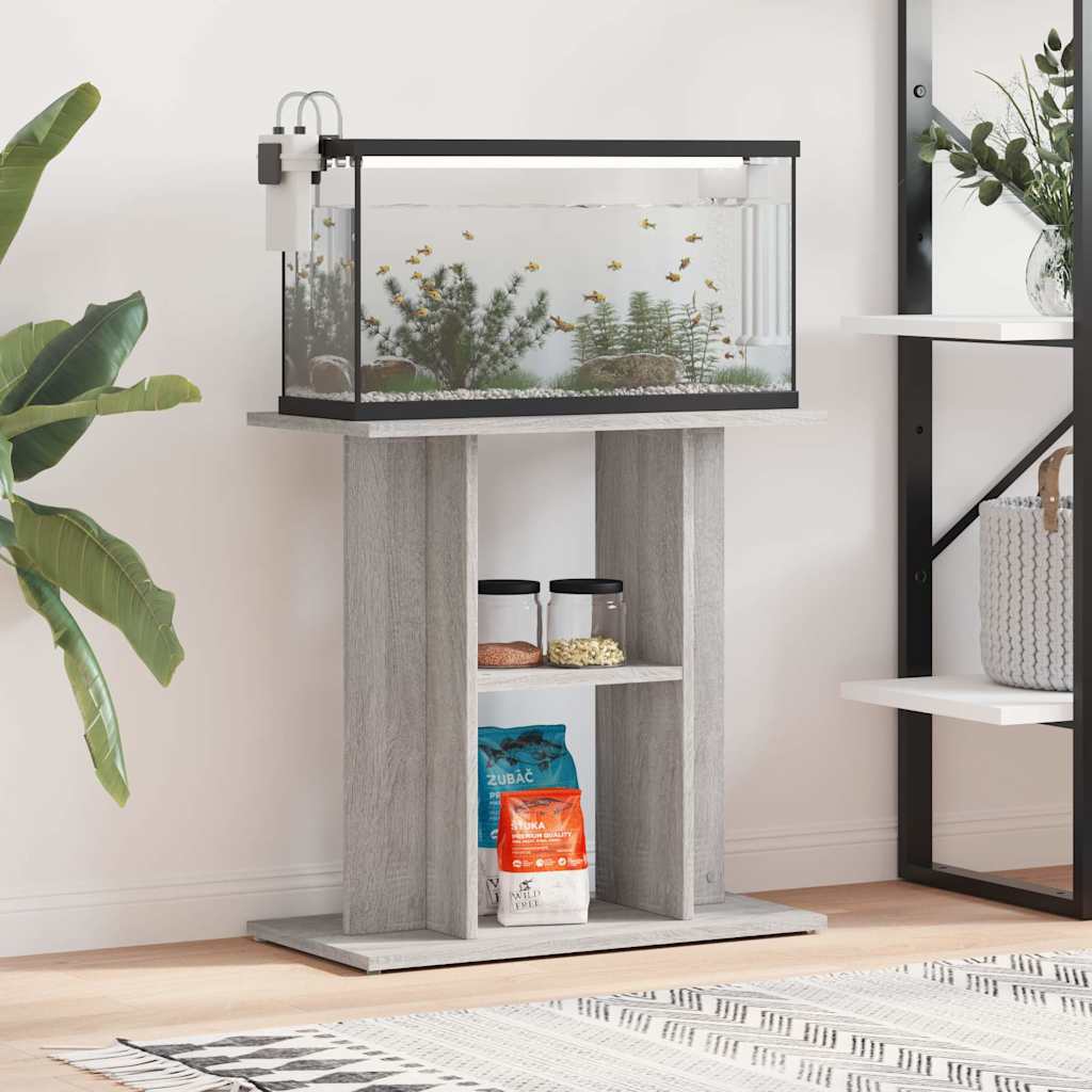 Vidaxx akvariestand sonoma grå 60x30x60 cm færdigt træ
