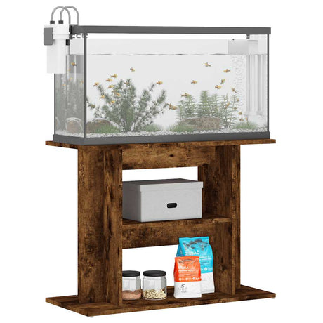 Vidaxx akvariestativ røget eg 80x35x60 cm konstrueret træ