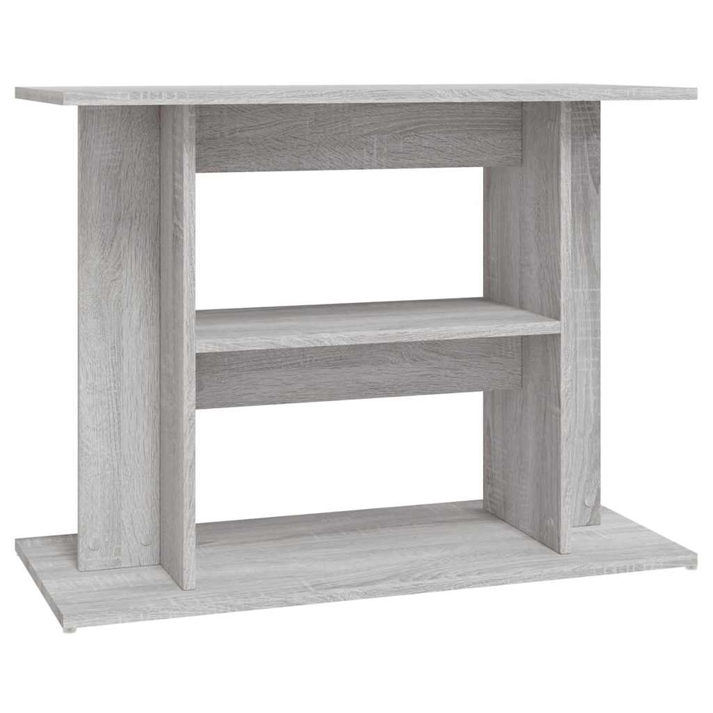 Vidaxx akvariestativ sonoma grå 80x35x60 cm færdigt træ