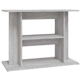 Vidaxx akvariestativ sonoma grå 80x35x60 cm færdigt træ
