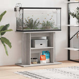 Vidaxx akvariestativ sonoma grå 80x35x60 cm færdigt træ