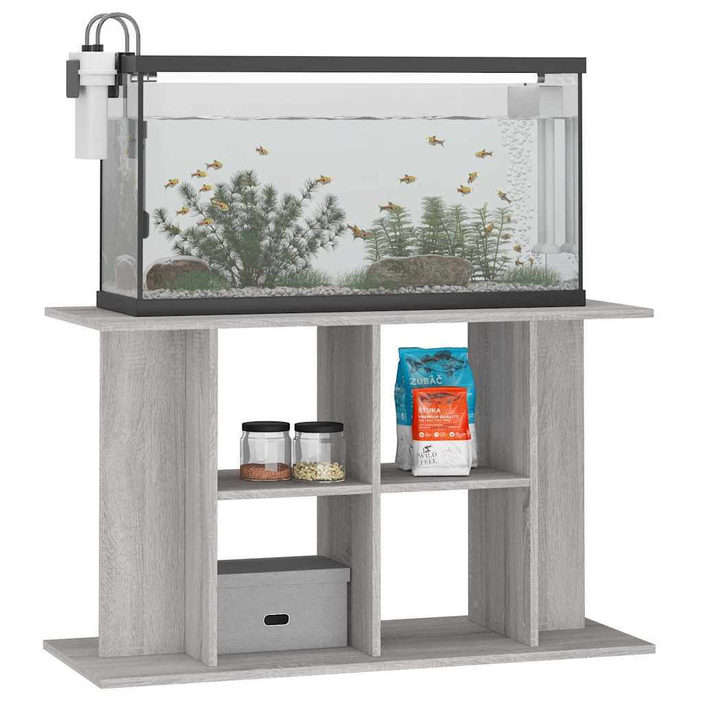 Vidaxl Aquarium Standard 100x40x60 cm forarbejdet trægrå sonoma