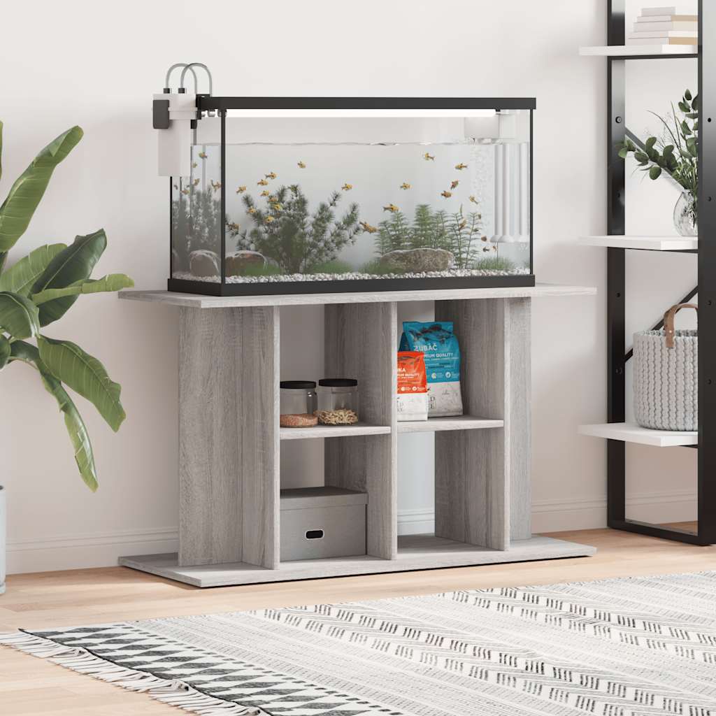 Vidaxl Aquarium Standard 100x40x60 cm forarbejdet trægrå sonoma