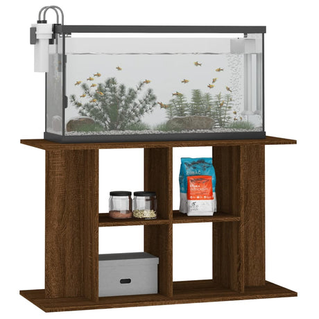 Vidaxl Aquarium Standard 100x40x60 cm forarbejdet træbrun eg farve
