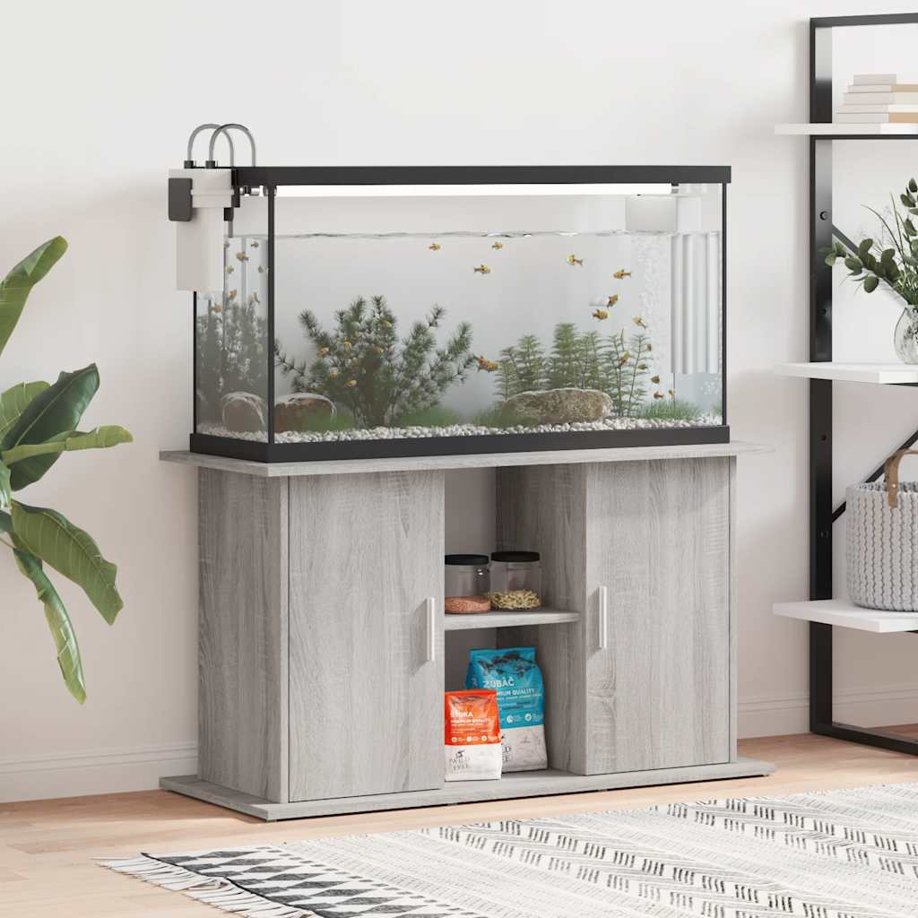 Vidaxx Aquarium Stand 101x41x58 cm konstrueret trægrå sonoma eg
