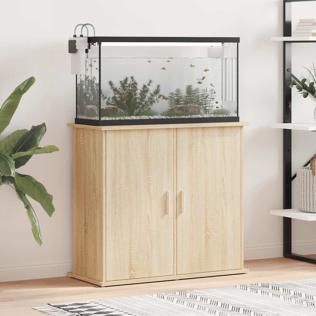 Vidaxx akvariestander sonoma eg 81x36x73 cm konstrueret træ