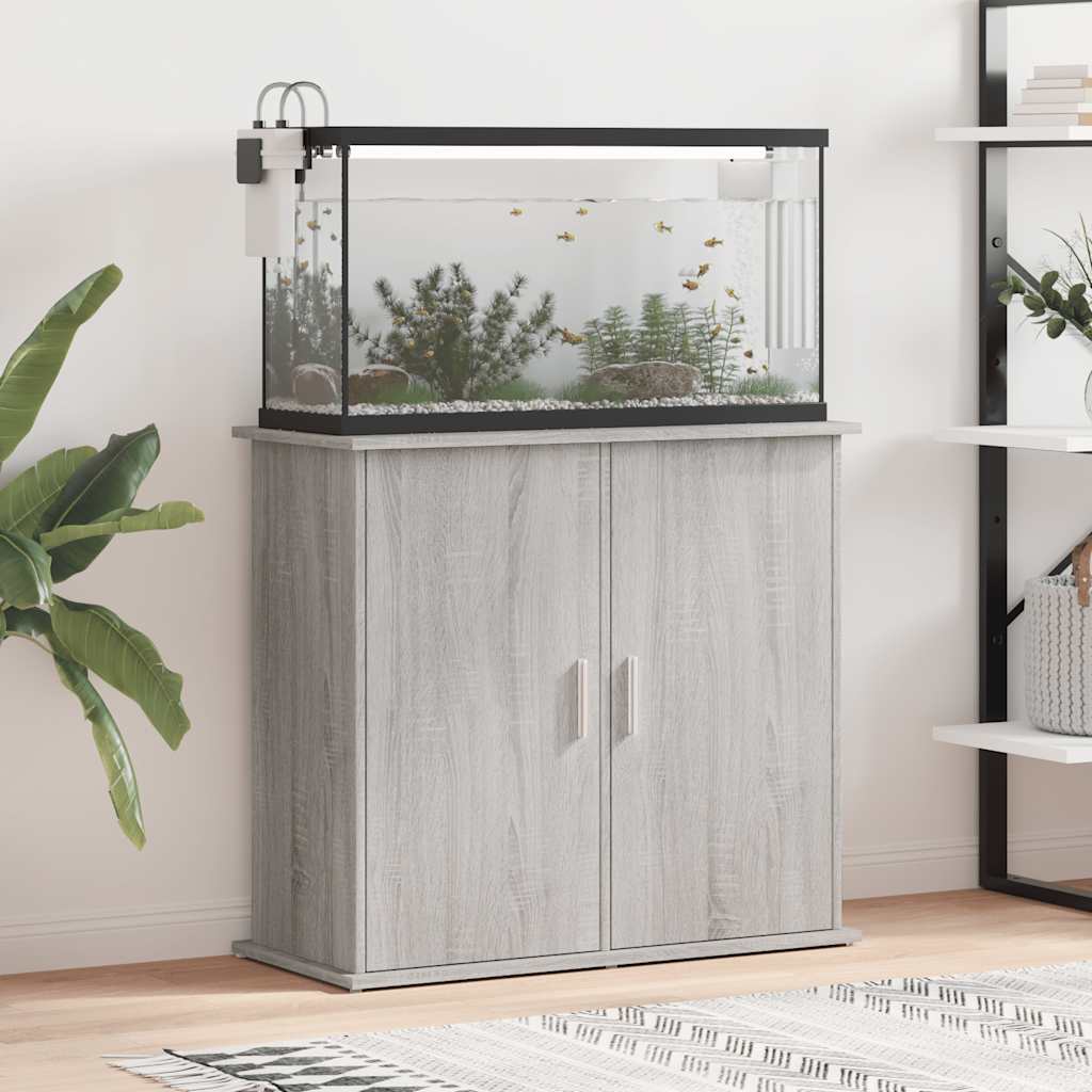 Vidaxx Aquarium Stand 81x36x73 cm konstrueret trægrå sonoma eg