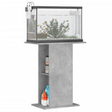 Vidaxx akvariestativ betongrå 60,5x36x72,5 cm konstrueret træ