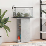 Vidaxx akvariestativ betongrå 60,5x36x72,5 cm konstrueret træ