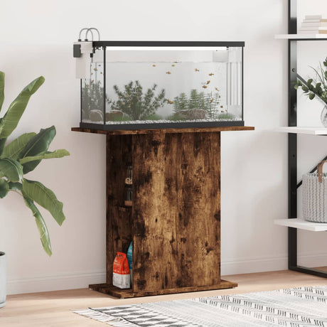 Vidaxx Aquarium Stand 75x36x72,5 cm Forarbejdet træ røget eg