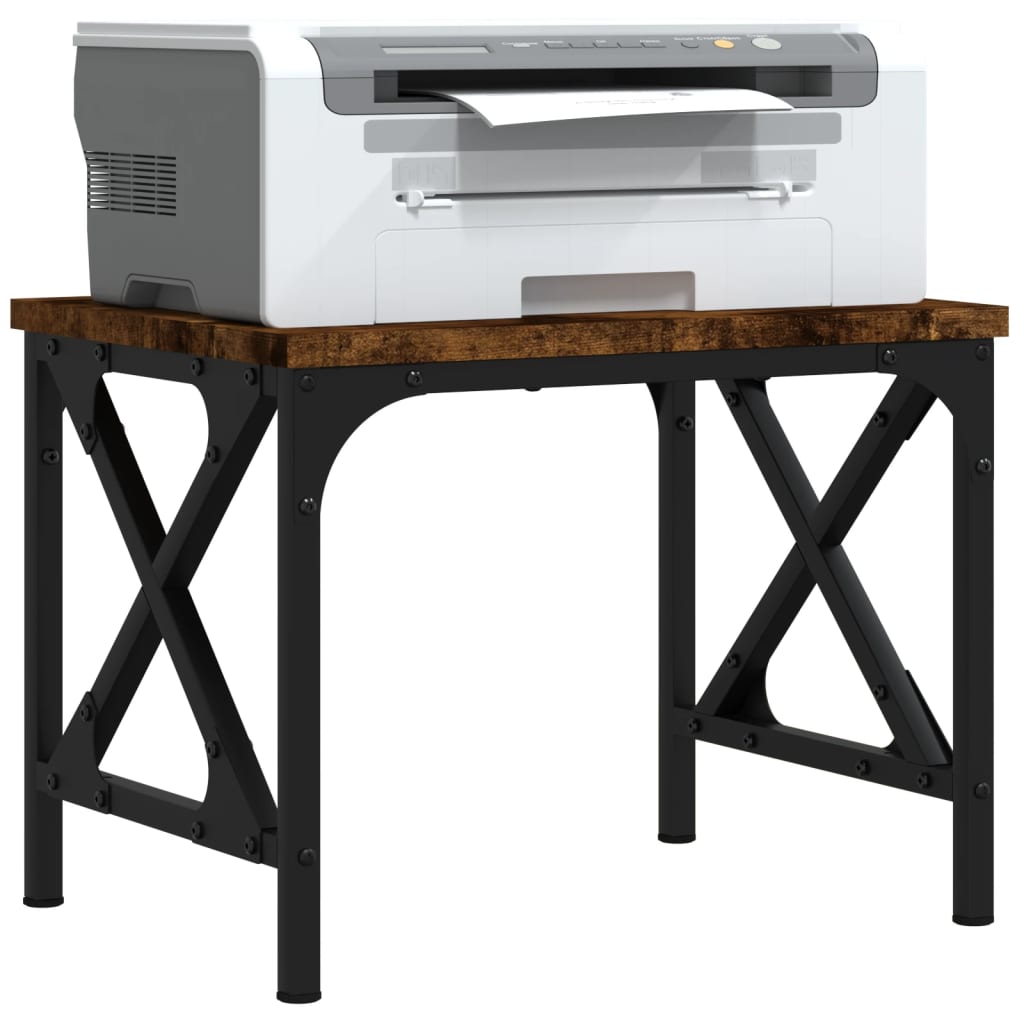 Vidaxl Printer Stand 40x30x31 cm konstrueret træ, røget eg
