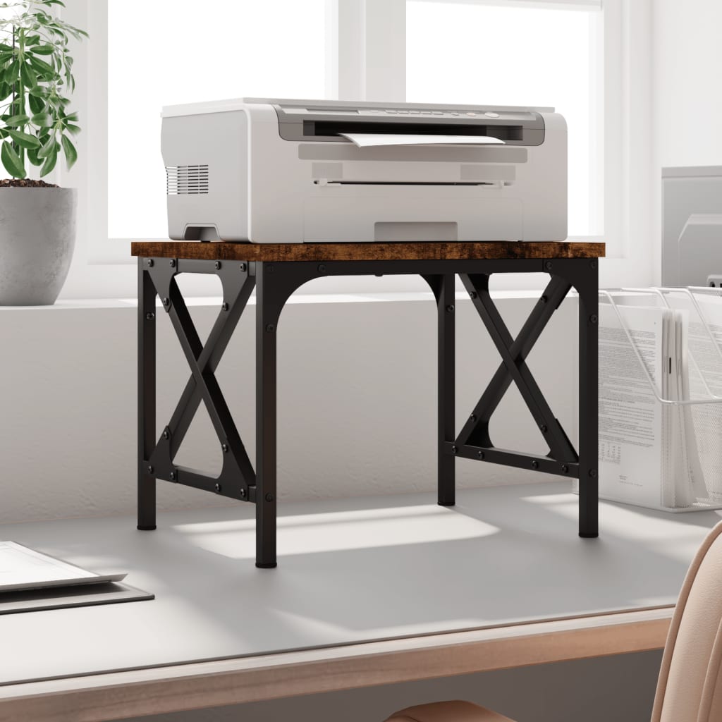 Vidaxl Printer Stand 40x30x31 cm konstrueret træ, røget eg