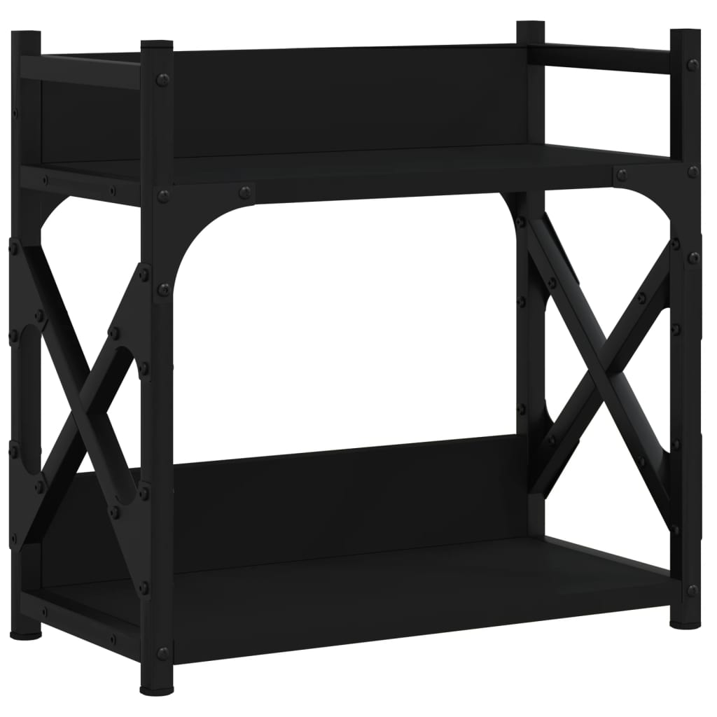 Vidaxl-printer står 2-lag 40x20x40 cm forarbejdet træ sort