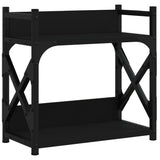 Vidaxl-printer står 2-lag 40x20x40 cm forarbejdet træ sort