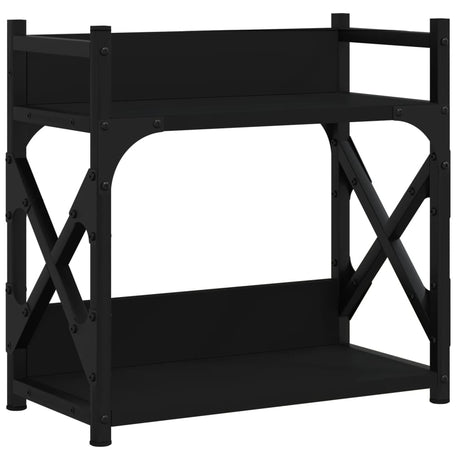 Vidaxl-printer står 2-lag 40x20x40 cm forarbejdet træ sort