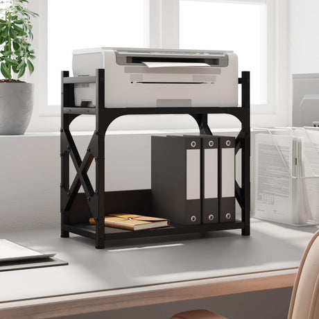 Vidaxl-printer står 2-lag 40x20x40 cm forarbejdet træ sort