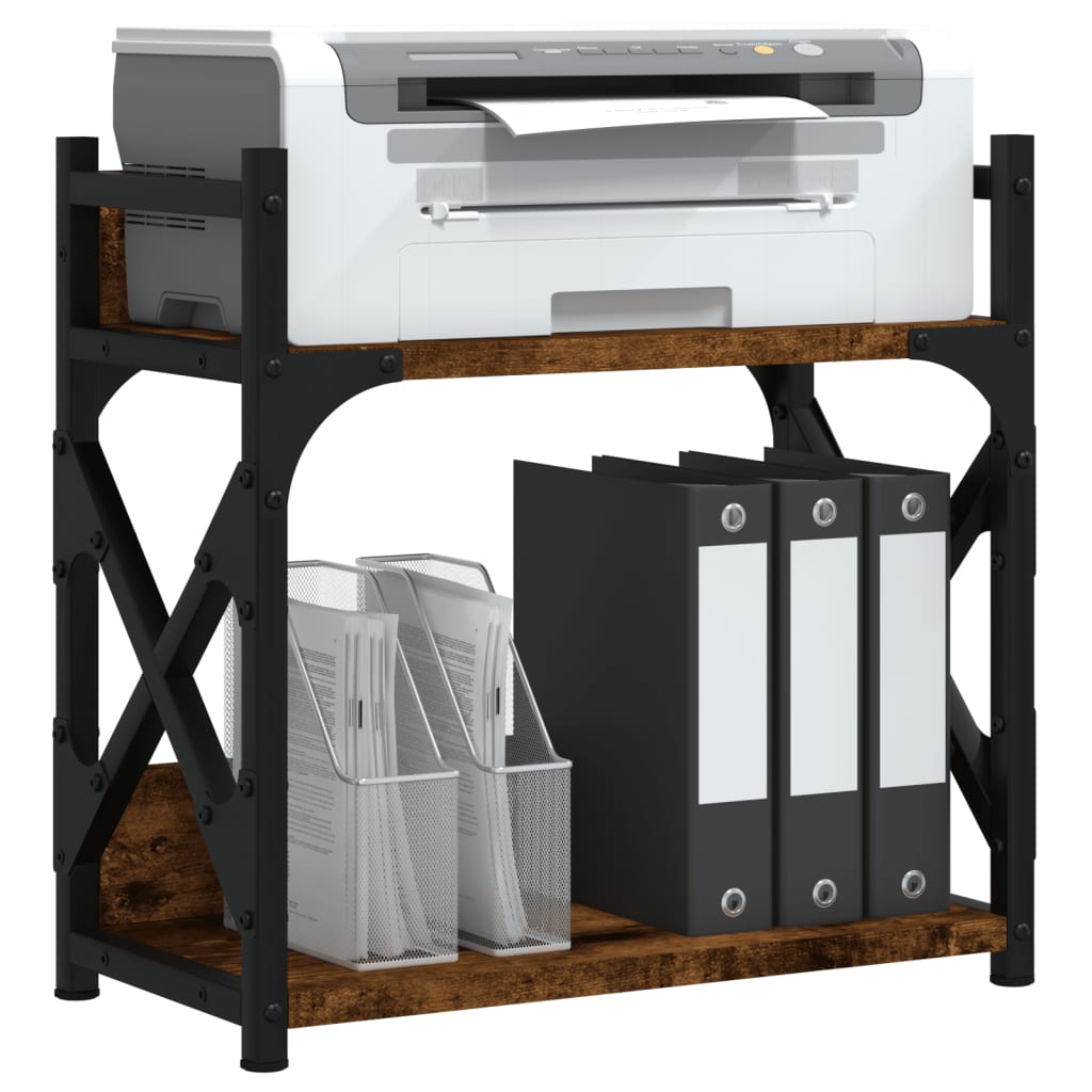 Vidaxl Printer Stand 2-lag 40x20x40 cm Property Wood Smoked Oak