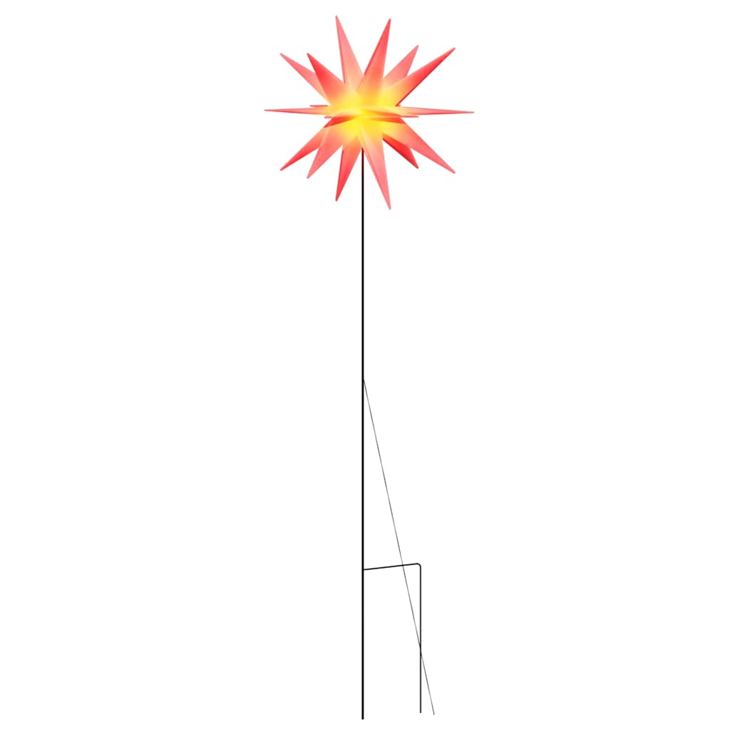 Vidaxl julelampe med jordstift og LED foldbar 57 cm rød