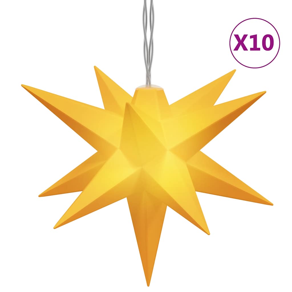 Vidaxl julelampe 10 lysdioder 10 cm gul