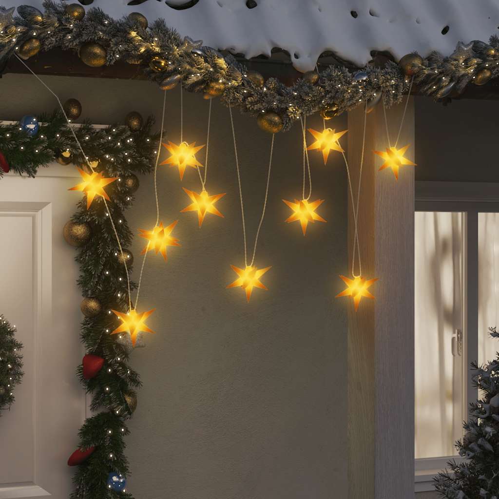 Vidaxl julelampe 10 lysdioder 10 cm gul