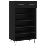 Vidaxl schoenenkast 60x35x105 cm bewerkt hout zwart
