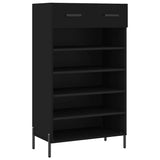 Vidaxl schoenenkast 60x35x105 cm bewerkt hout zwart