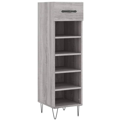 Vidaxl schoenenkast 30x35x105 cm bewerkt hout grijs sonoma eikenkleur