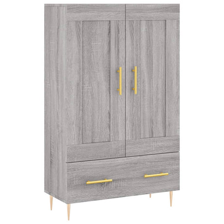 Vidaxl hoge kast 69,5x31x115 cm bewerkt hout grijs sonoma eikenkleurig
